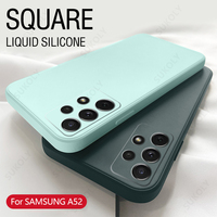 Ciekły silikonowy futerał na Samsung Galaxy A52 A72 A71 A51 S20 FE S21 Ultra S10 Plus A50 A31 A70 A32 A41 A53 5G A21S S22 miękka okładka 2